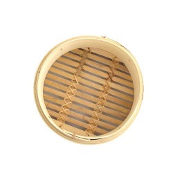 Bamboo Steamer Medium 8"...