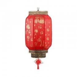 Lantern Red Ø20x30cm with...