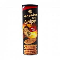 Poppadom Linse Chips Hot &...