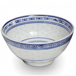 Bowl w. Ricegrain patterns...