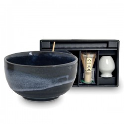 Matcha Ceremony Blue Tea-set 4 parts 1pc Edo