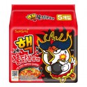 5-pak Hot Chicken Ramen 2x Stærk 5x140g Samyang