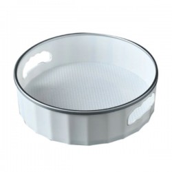 Lazy Susan silver H9,7xD30