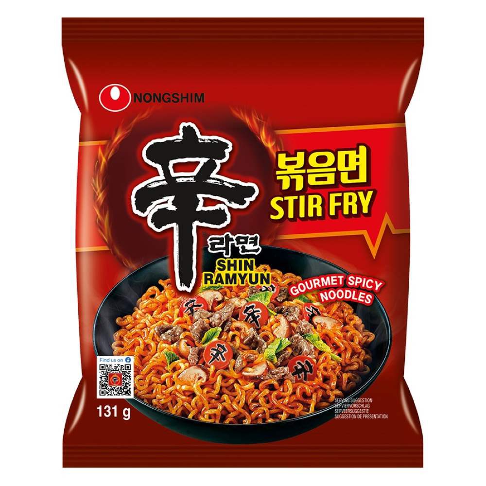 Shin Ramyun Stir Fry Gourmet Spicy Noodles 131g Nongshim