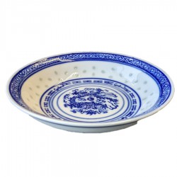 Porcelænstallerken blå m....