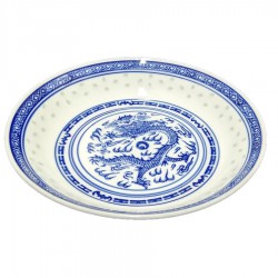Porcelænstallerken blå m....