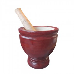 Wooden Morter & Pestle...