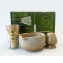 Matcha Te-sæt 4 dele Brun/Hvid