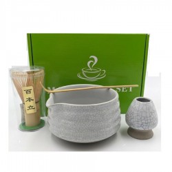 Matcha Tea Set 4 parts Gray