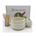 Matcha Te-sæt 4 dele Hvid