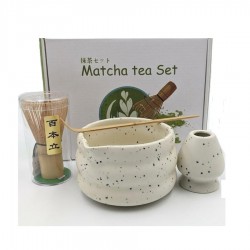 Matcha Te-sæt 4 dele Hvid
