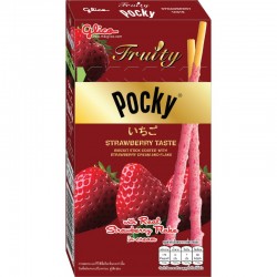 Pocky m. Jordbærstyk 35g Glico